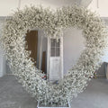 Wholesale Heart Shaped Floral Red Rose Arch Backdrop Artificial Flower Wedding Decoration for Christmas