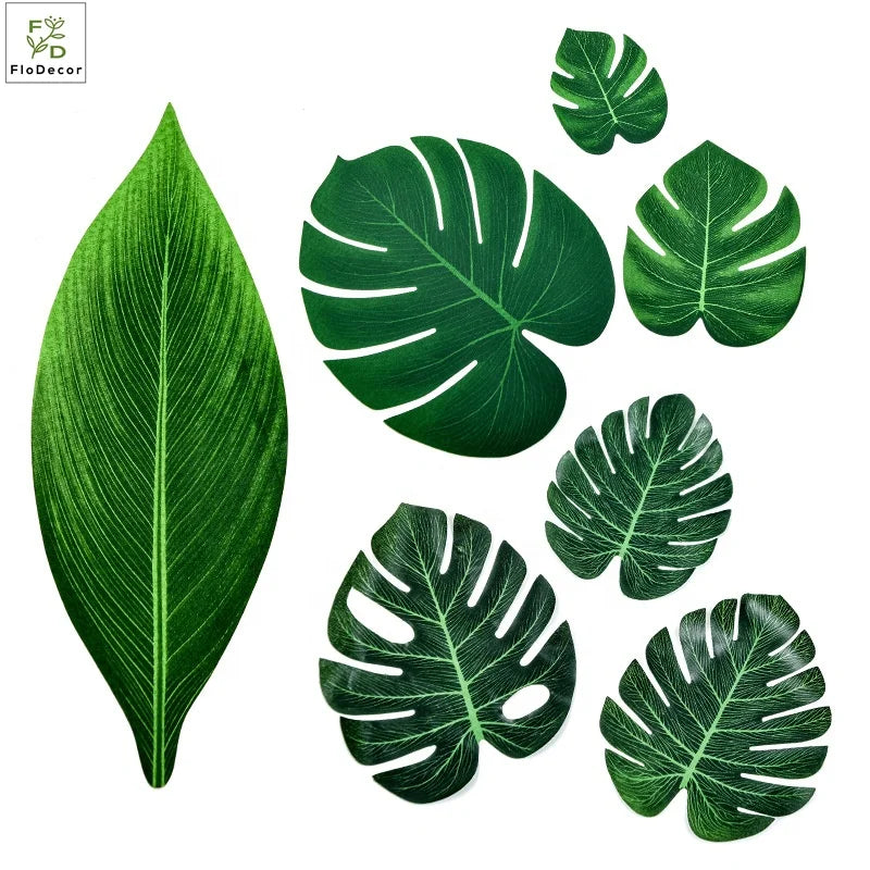 Wholesale Hot Selling Artificial Greenery Plants Silk Real Touch Leaves Monstera Deliciosa for Home Festival Party Decoration