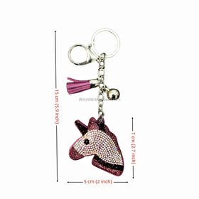 Hot Selling Metal Keychains Colorful Cute Keychain Crystal Rhinestone Keychain