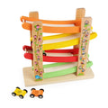 Hot Sale Wooden Race Track Car Ramp Racer with 4 Mini Cars Educational Toddler Toys for 1-2 Year Old Boys and Girls
