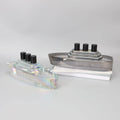 Indoor Party Decoration Light Luxury Crystal Ship Model Handmade Crystal Crafts Boat Desktop Ornaments