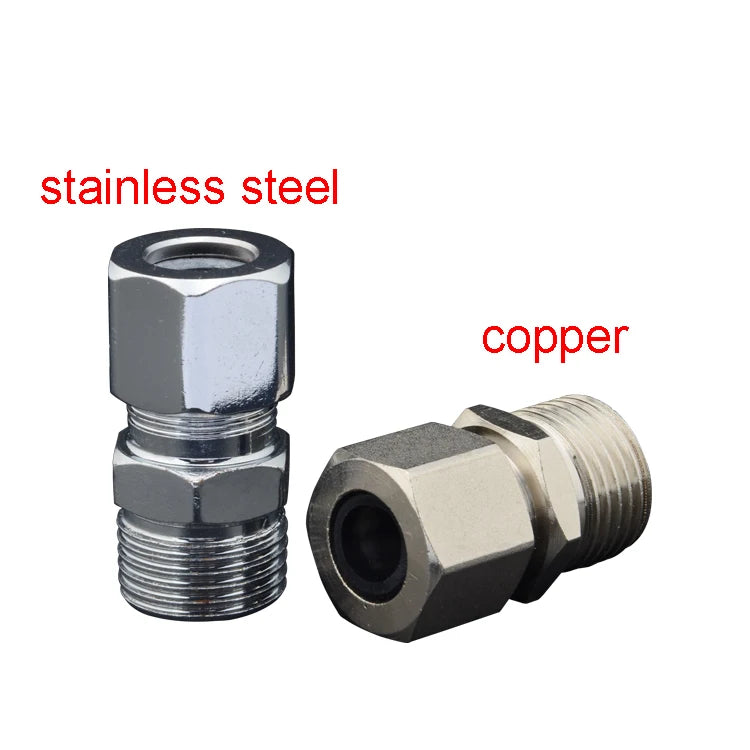 Stainless Steel Thread Male High Pressure Tee Copper Plug Apply Connector for Pipe Plug