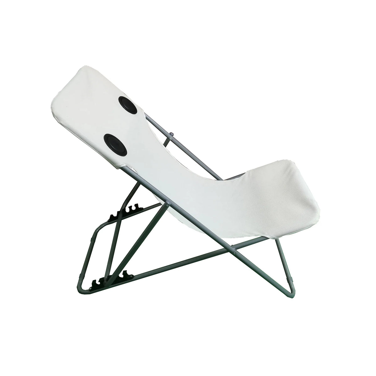 Outdoor Chair Portable Modern Beach Folding Chair with Speaker Iron Frame Waterproof for Hotel Garden & Outdoor Use