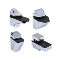 Factory Supply Zinc Alloy Glass Railing and Shower Door Clamps with Inch Measurement