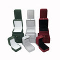 Best Selling Luxury Velvet Jewelry Container for Ring Pendant Earring Bracelet Storage and Display Box for Retail Store