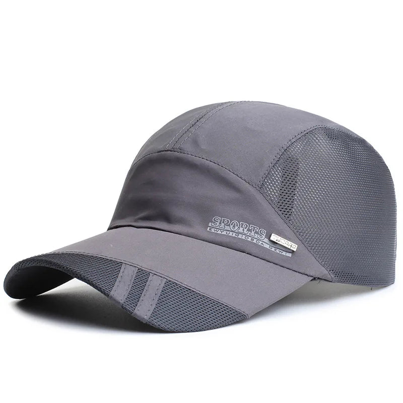 Custom logo Unisex Visor Quick-drying Mesh Baseball Golf Polo Hats Running Baseball Sport Cap Hats