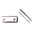 Ivoduff Zinc Alloy 25mm Blank Cord Ends Stopper Strap Metal Bag Strap Ends