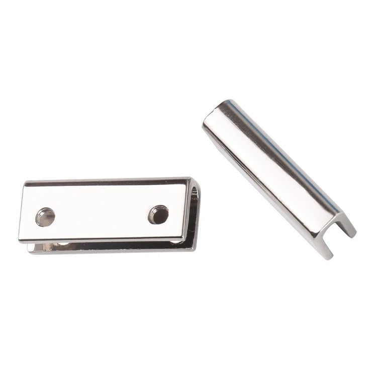 Ivoduff Zinc Alloy 25mm Blank Cord Ends Stopper Strap Metal Bag Strap Ends
