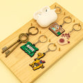 Budget-Friendly Middle Eastern Keychain Custom Camel and Traditional Coffee Pot Rubber Keyring for Collectors and Gift Buyers