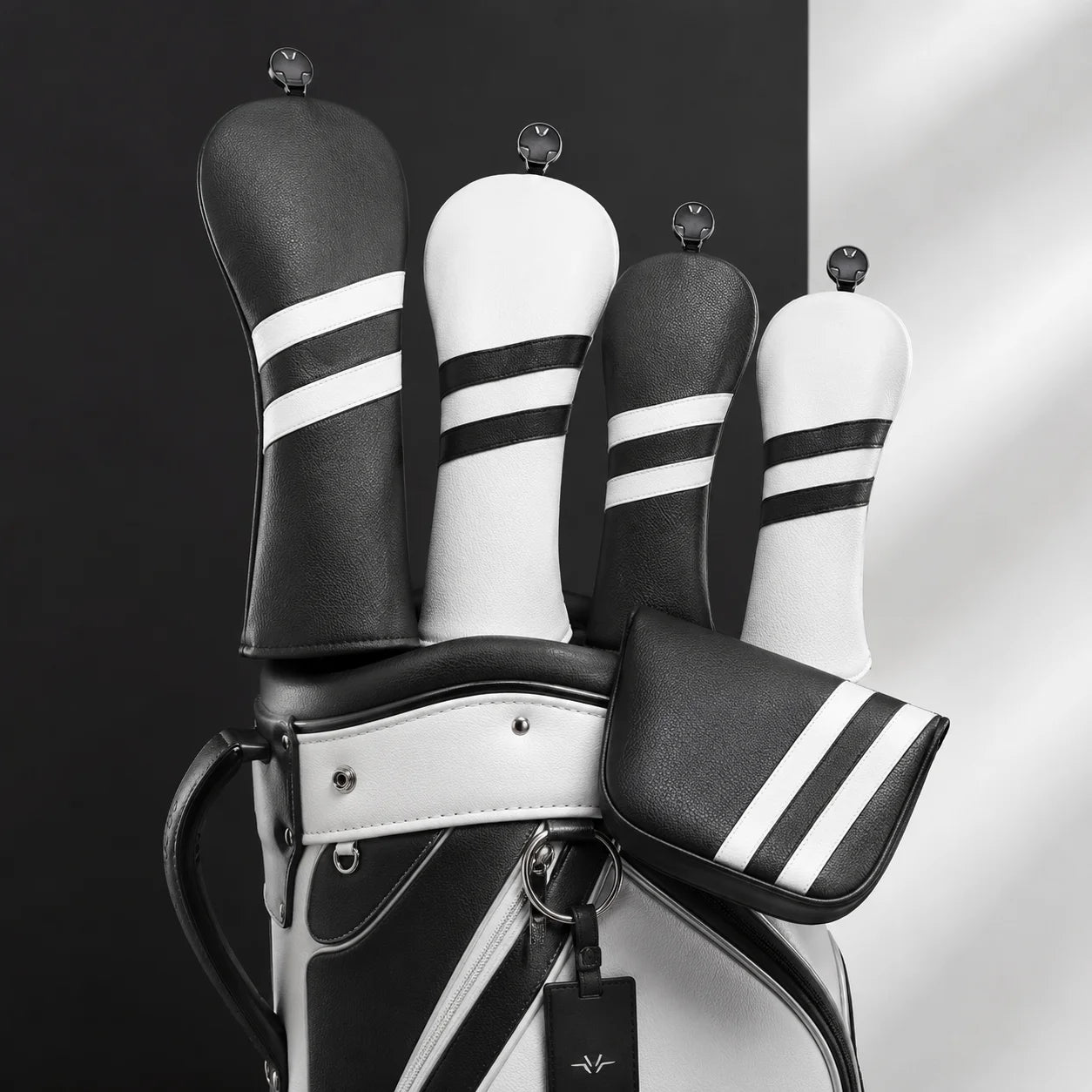 Embroidered logo Custom Golf Head Cover Club Wood Driver Cover with Plush Fabric Premium Golf Head Covers