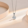 Creative Design Wholesale D Color VVS Moissanite Pendant Round Shape 925 Sterling Silver Necklace Pendant for Jewelry