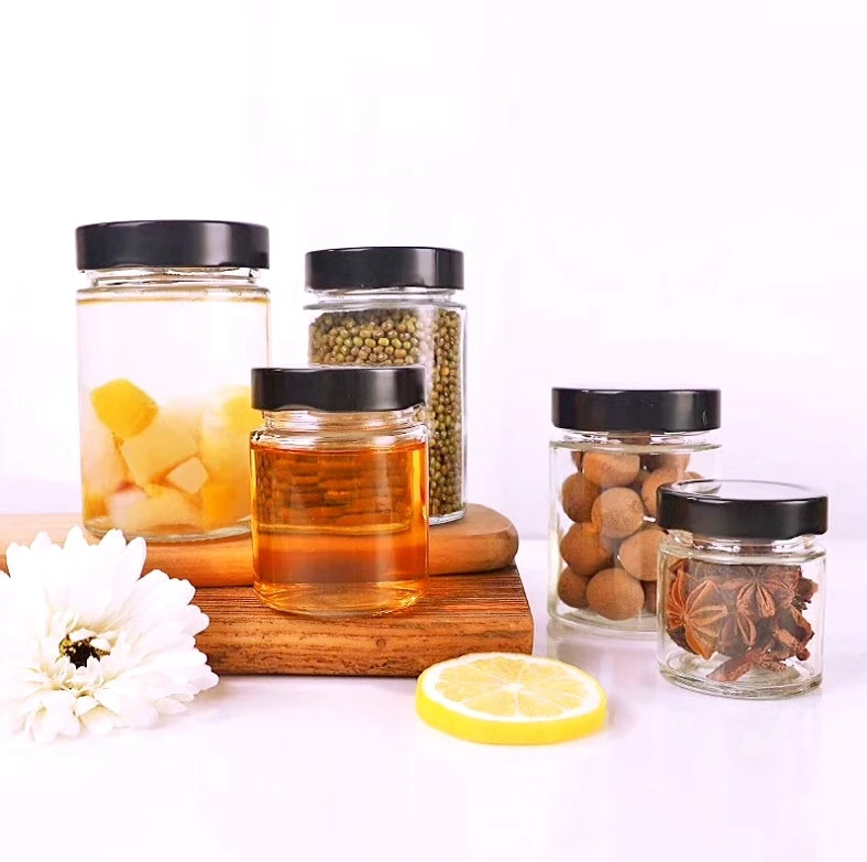 Wholesale 100 ml Mini Honey Jar with Screw Cap 4oz Jam Bottles 100ml Glass Jar