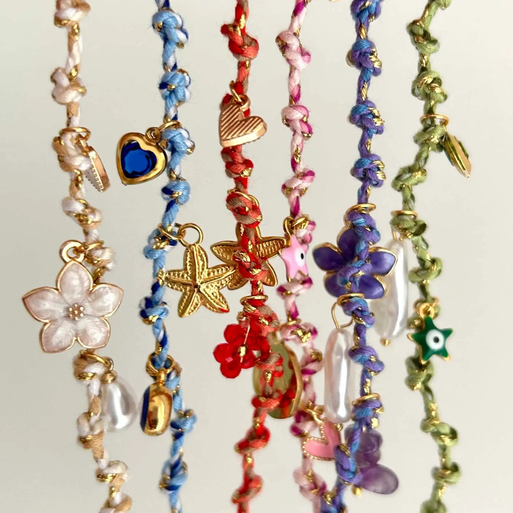 Best Selling Summer DIY Personalized Necklace Multiple Pendants Ropes Cute Flower Heart Sea Turtle Pearl Stone for Wholesale