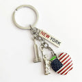 Promotional Keychains Metal Die Cast Keyring Key Chain Custom Logo Letter Accessories Custom Shape Your Own Company Design