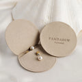 PandaSew Custom Logo Luxury Jewelry Pouch Packaging Microfiber Envelope Flap Round Package Bag