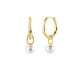 FUAMAY Guangzhou Shenzhen Factory 925 Silver White Freshwater 6mm Pearl Earrings Jewelry Solid Silver Pearl Drop Earrings 6mm
