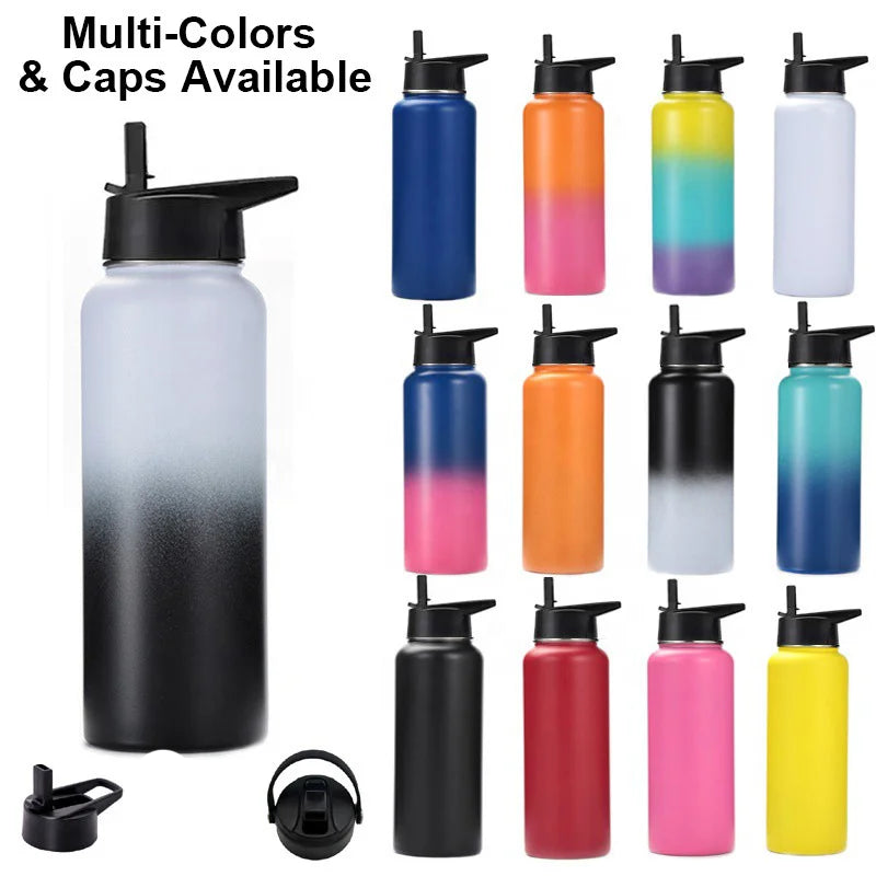 32oz 40oz Stainless Steel Water Bottles Leak Proof Vacuum Insulated Water Bottle Thermos Flask Sport Water Bottle