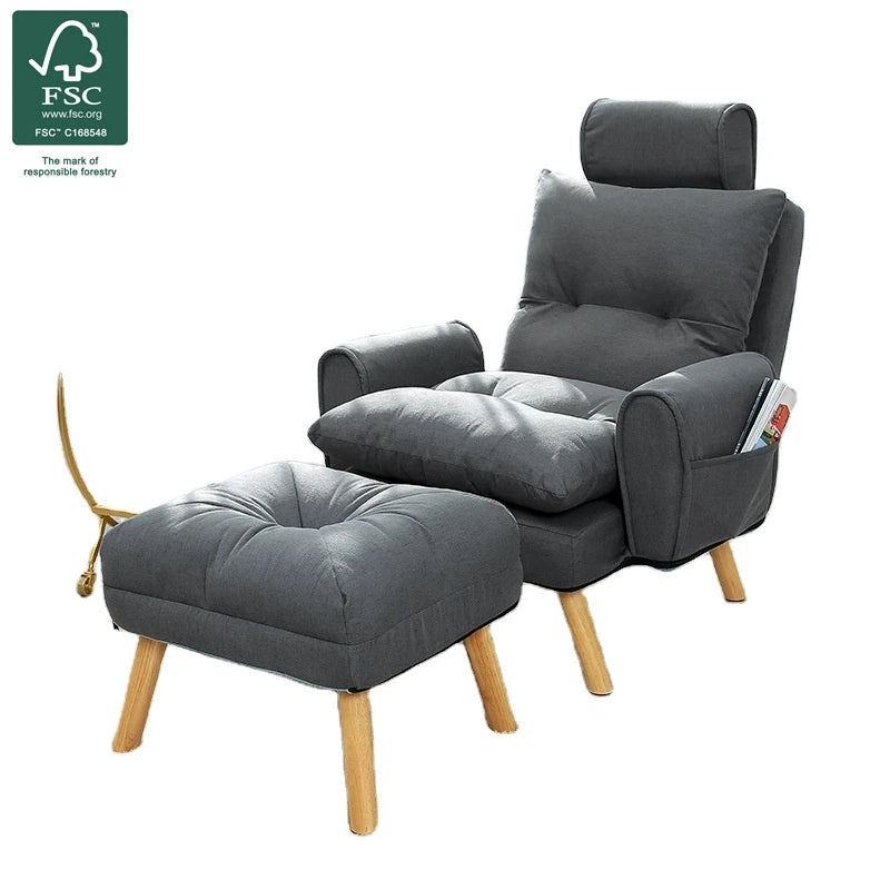 Sofa Single Bedroom Balcony Sofa Bed Leisure Removable and Washable Space Chair Sofa