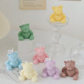Handmade Bear Aromatherapy Paraffin Wax Candle Gift Box Set Creative Home Decoration Christmas Thanksgiving Holidays
