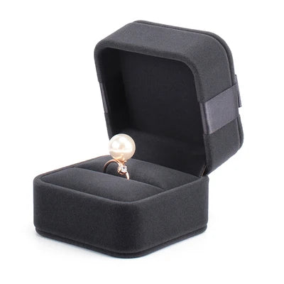 New Ribbon Velvet Necklace Box Bracelet Stud Earrings Pendant Jewelry Box Custom Luxury Ring Box
