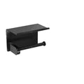 Modern Nordic Style Wall-mounted Metal Black Iron Bathroom Tissue Holder Contemporary Design