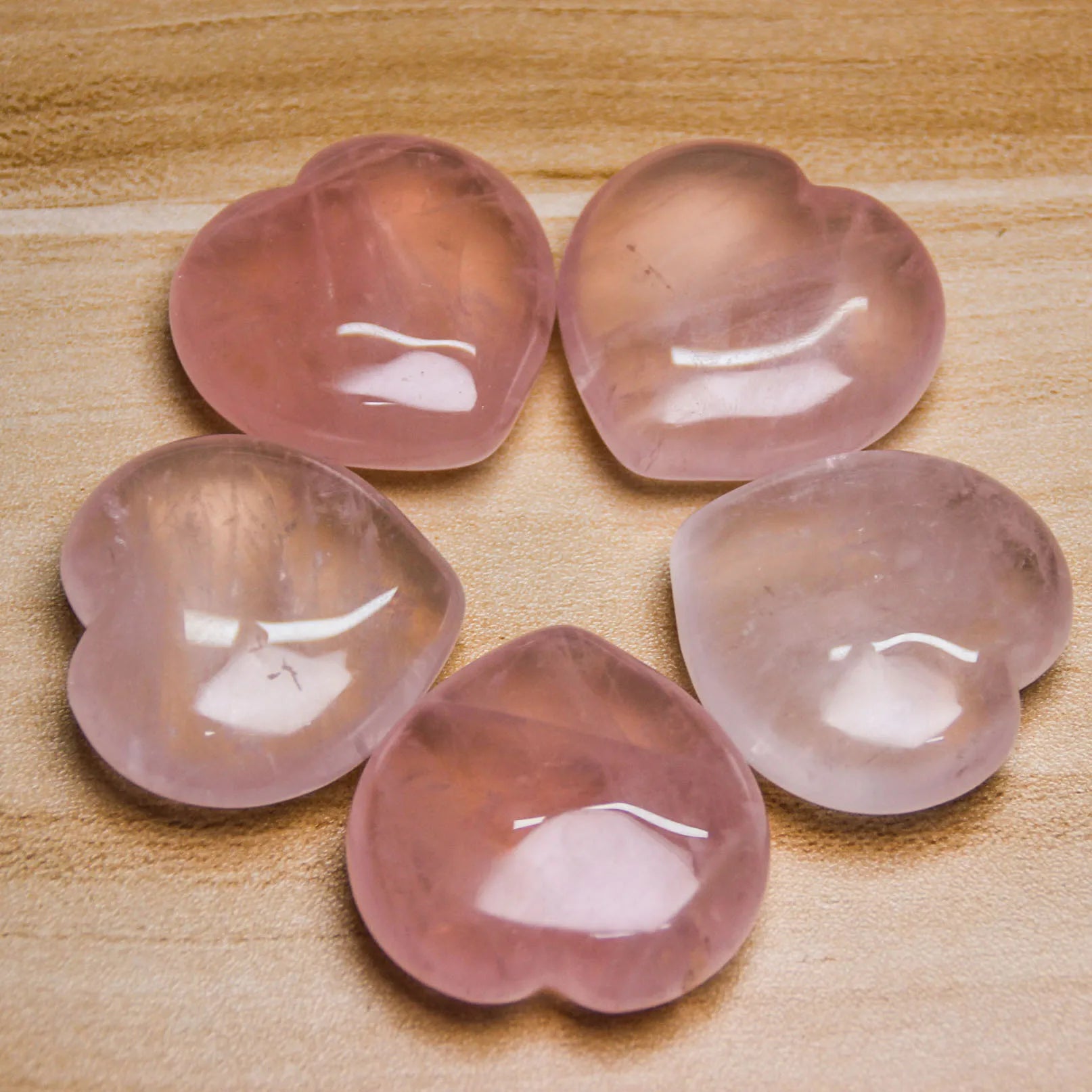 DIY 2025 Natural Rose Quartz Heart Stone Shape Crystal Healing stone Gemstone for Jewelry Gift