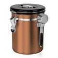 Wholesale Coffee Canister Airtight Stainless Steel Kitchen Food Storage Container for Coffee Beans and Powder