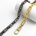 2023 30-60-100-120cm Chunky Metal Zinc Alloy Big Bag Chain Strap Handle Accessories Gold Purse Chain Bag Chain for Bag