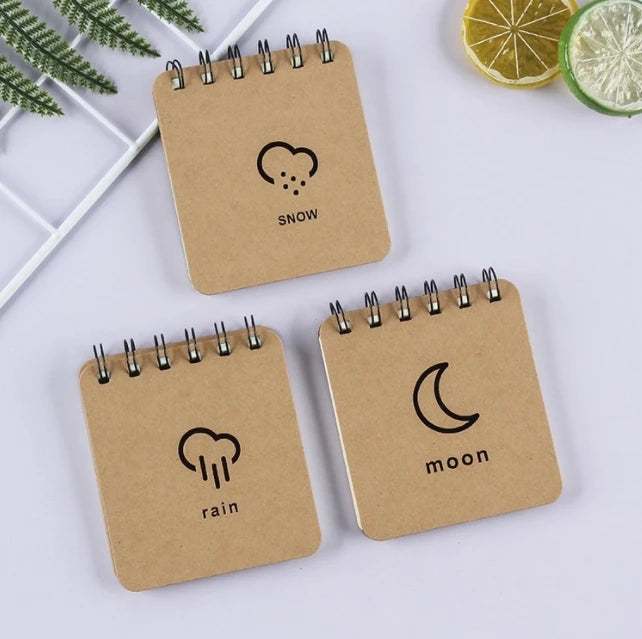 Kraft Paper Coil Advertising Cartoon Notebook Korean Version Notepad LOGO Portable Small Book