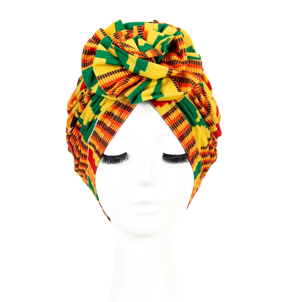 Factory Chemo Cap Women Beanie Hat Female Head Wrap Caps African Headwear Dubai Arab Bonnet Women Turban Hat