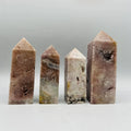 Wholesale Natural Healing Crystal Gemstone Quartz Tower Rose Pink Amethyst Druzy Point for Decoration