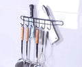 Wrought Iron Adhesive Kitchen Furniture Racks Wall Storage Hanger Hook Organizer for Kitchen Utensil