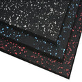 Gym Rubber Floor Square Tile High Density Rubber Shock Absorbing Gym Rubber Mat Gym Floor Tile MegaBDM