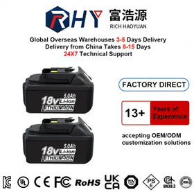 Li-ion Rechargeable MK BL1850 BL1850B 18v 5000mah Power Tool Battery Combo Kit Replacement Battery Pack Cordless Drill