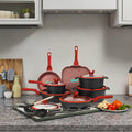 21pcs Modern Kitchen Aluminum Non Stick Cooking Pots and Pans Set Nonstick Cookware Set