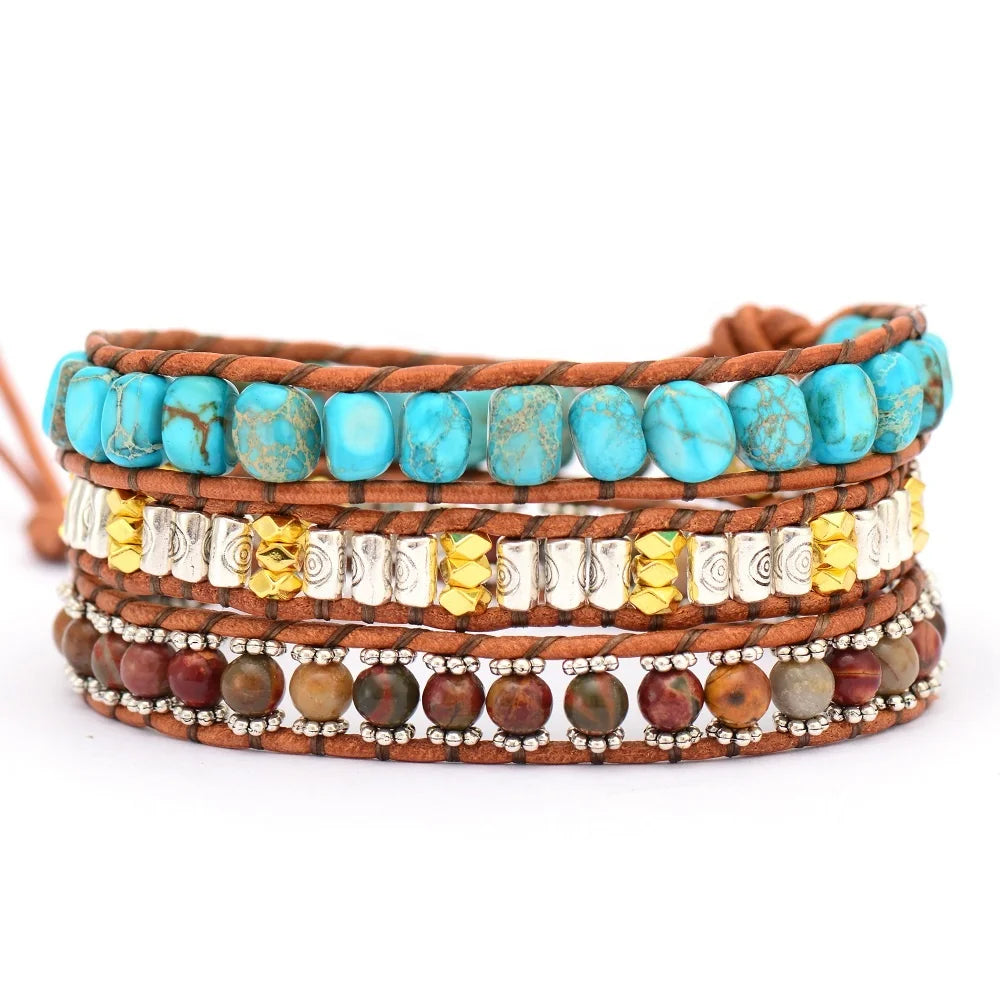 Unisex Retro Fashion Cuff Bracelets Multi-Layer Boho Jewelry for Women Trendy Unisex Unisex Trends
