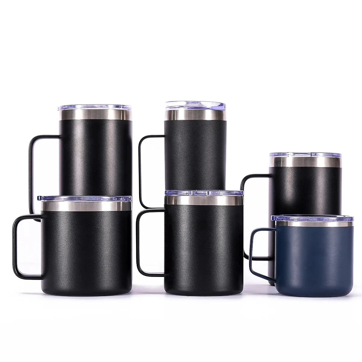 Multi Metal Beer Cup with Lid Double Wall Vaccuum Insulated Stainless Steel Car Mug