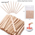 100 Pieces Bag Beauty Hair Removal Care Tool Disposable Log Bar Wax Wooden Nail Stick