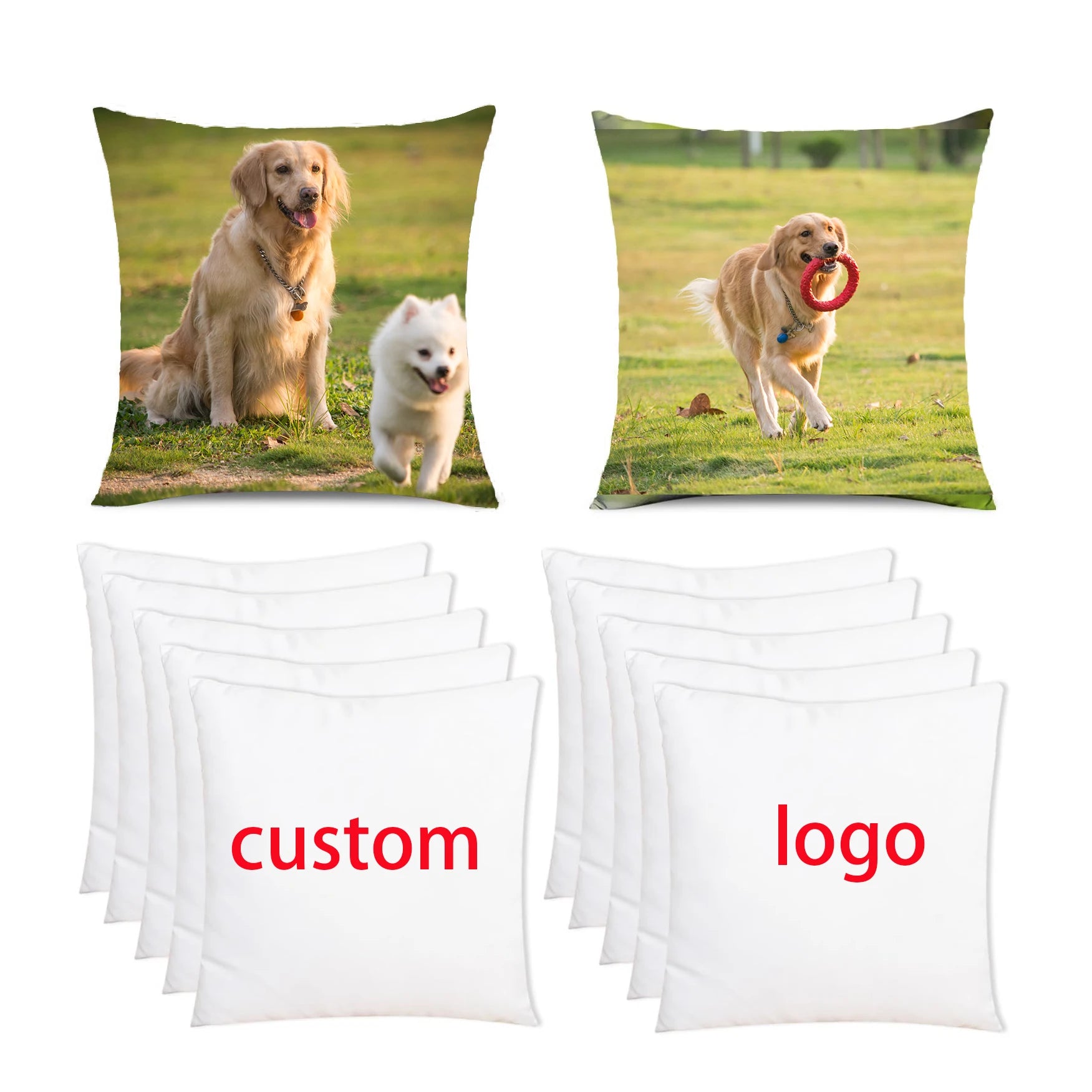 Custom Decorative Pillow case Factory Wholesale 100% Polyester Design Pillow Cover Double-sided Printing Satin Pillow case