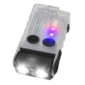 BORUiT V20 180Rotation Keychain Flashlight Portable Mini Torch Rechargeable Flash Light With Magnet Clip Beeping Torch