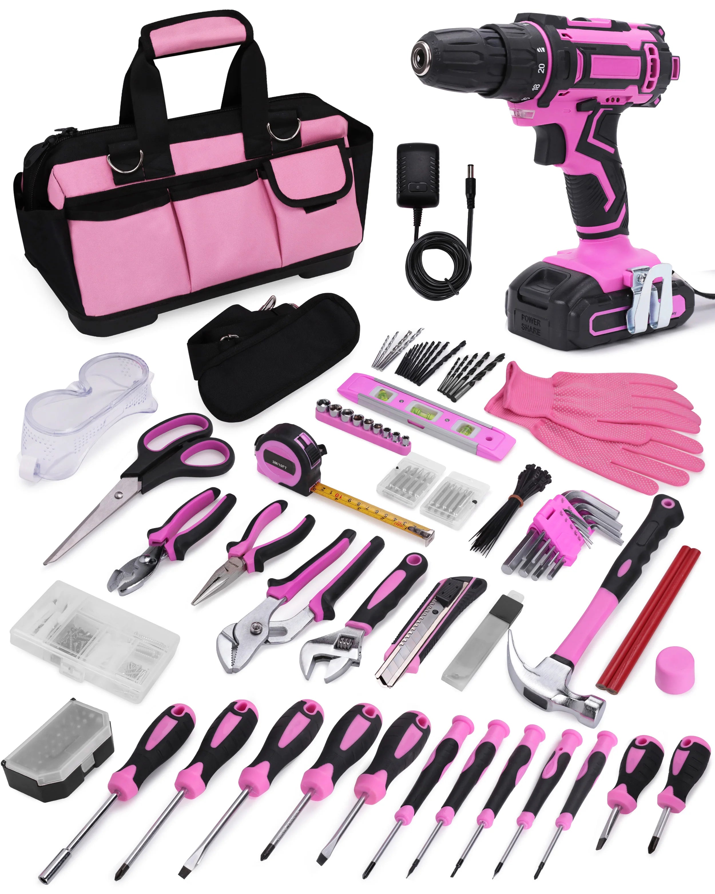 267 Pieces Power Tools Set Total Household Tool Sets Power Tools Set
