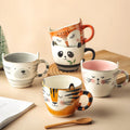 New Item Ceramic Hand Painted Lovely Animal Coffee Mug Porcelain Milk Mug