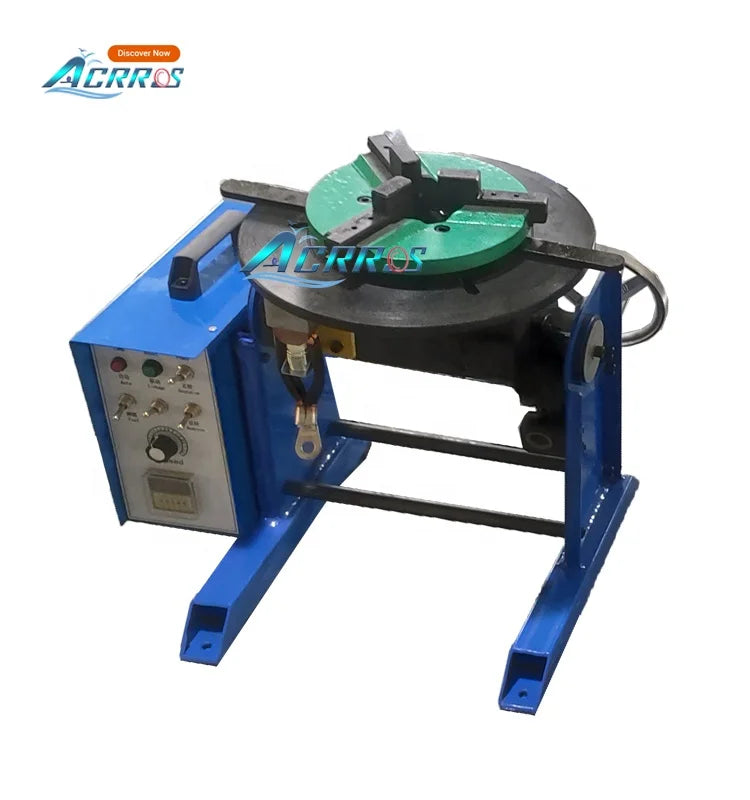 100kg Welding Positioner Rotating Turn Table 170 mm Through Hole with 200mm Chuck