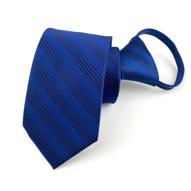Custom Boys Zipper Ties Novel Polyester Jacquard Woven Zipper Tie Fashionable Lattice Zipper Ties for Men