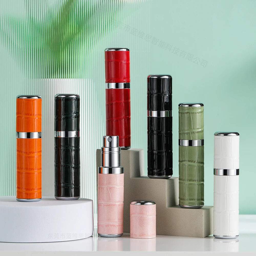Self-produced Self-Sold 5ml Aluminum Travel Perfume Bottle Mini Portable Size Refillable Travel-sized Perfume Atomizer