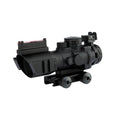 Prismatic 4x32 Tactical Optical Sight Scope Fit for 20mm Red Dot Sight Reflex Three Fiber Colors Optic Sight