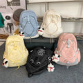 Most Selling College Cute Waterproof Nylon Oxford Softback Backpack Interior Slot Pocket Zipper 20-36L Capacity Cartoon Design