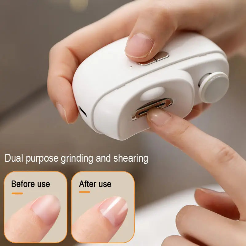 Nail Polisher Electric Nail Scissors Children and Adults Anti-Pinch Automatic Nail Clippers Multifunctional