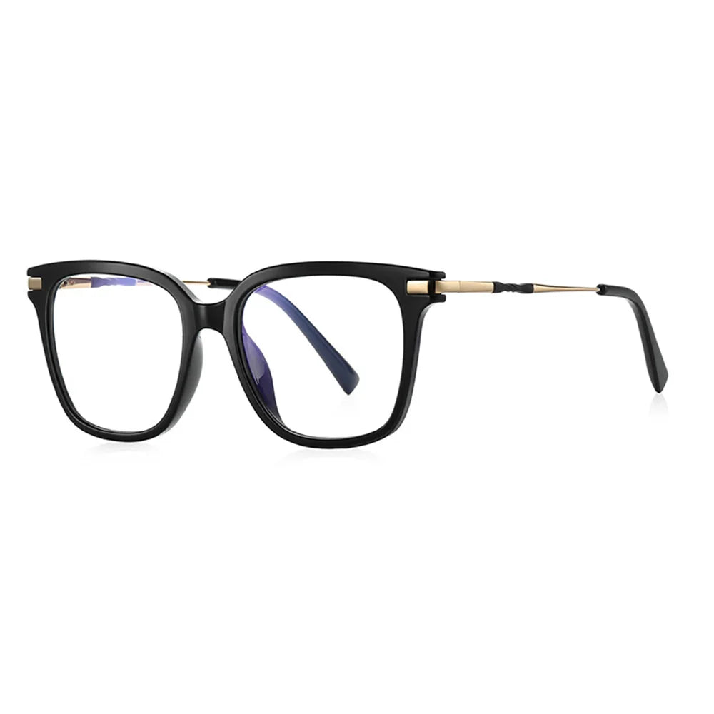 Sparloo 2395 New Model Optical Eyeglasses Frame TR90 Metal Square Stock Classic Style Glasses for Women China Wholesale