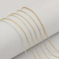 GC048 14K Gold Filled Chain Bulk for Necklace Bracelet Jewelry Making